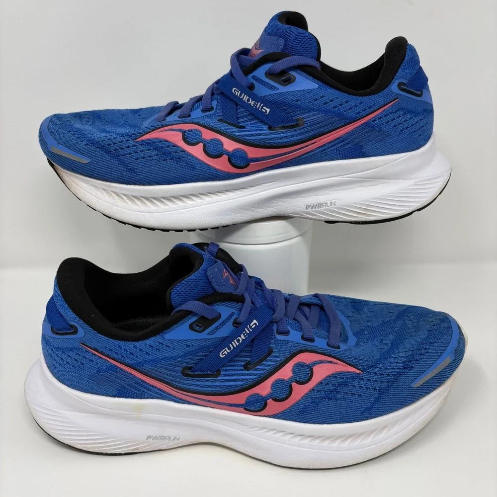 Saucony Guide 15 Women's Size 8 Blue White Running Shoes (S10810-35)